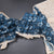 Semi Linen Peacock Blue Printed Saree And Thread Pallu