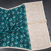 Semi Linen Peacock Green Printed Saree And Thread Pallu
