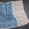 Semi Linen Light Blue Printed Saree And Thread Pallu