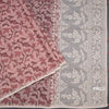 Semi Linen Light Maroon Printed Saree And Thread Pallu