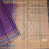 Vaazhai Naar Purple Saree With Thread Buttas And Contrast Pallu 03