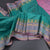 Vaazhai Naar Green Saree With Thread Buttas And Contrast Pallu