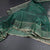 Vaazhai Naar Bottle Green Saree With Thread Buttas And Contrast Pallu