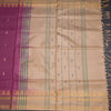 Vaazhai Naar Rose Pink Saree With Thread Buttas And Contrast Pallu 02