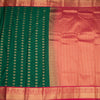 Art Silk Dark Green Zari Worked Saree 03