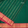 Art Silk Dark Green Zari Worked Saree 03