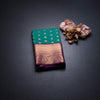 Art Silk Green Zari Worked Saree