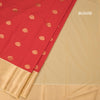 Art Silk Red Zari Worked Saree 02