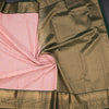 Art Silk Peach Zari Worked Saree 02