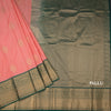 Art Silk Coral Pink Zari Worked Saree