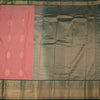 Art Silk Coral Pink Zari Worked Saree