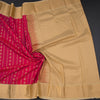 Art Silk Rose Pink Zari Worked Saree 02