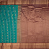 Art Silk Jade Green Zari Worked Saree 02