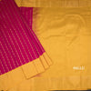 Art Silk Dark Pink Zari Worked Saree 04