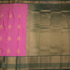Art Silk Taffy Pink Zari Worked Saree