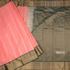 Art Silk Peach Zari Worked Saree 04