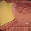 Art Silk Pastel Yellow Zari Worked Saree