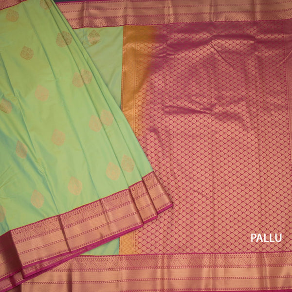 Art Silk Shot Colour Zari Worked Saree 06