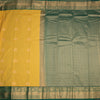 Art Silk Mango Yellow Zari Worked Saree 06