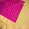 Art Silk Magenta Pink Zari Worked Saree 02