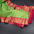 Art Silk Parrot Green Zari Checked Saree