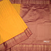 Art Silk Mango Yellow Zari Worked Saree 07