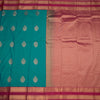 Art Silk Peacock Green Zari Worked Saree 07
