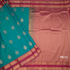 Art Silk Peacock Green Zari Worked Saree 05