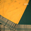 Art Silk Mango Yellow Zari Worked Saree 08