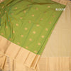 Art Silk Peacock Green Zari Worked Saree 06