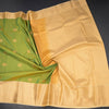 Art Silk Peacock Green Zari Worked Saree 06