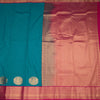 Art Silk Peacock Green Zari Worked Saree 06