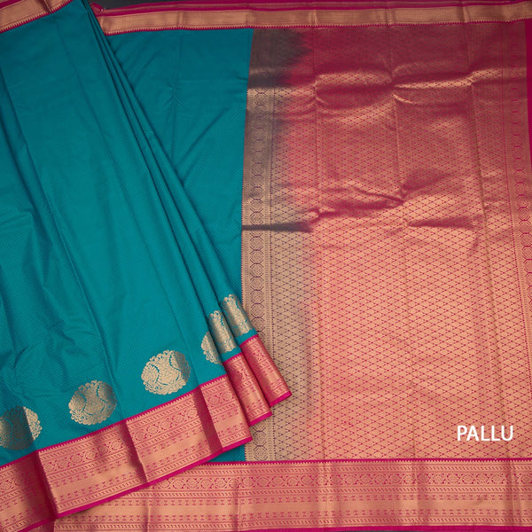 Art Silk Reddish Pink Zari Worked Saree