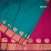 Art Silk Reddish Pink Zari Worked Saree
