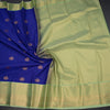 Art Silk Orange Zari Worked Saree 02