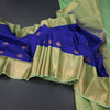 Art Silk Orange Zari Worked Saree 02