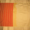 Art Silk Orange Zari Worked Saree 02