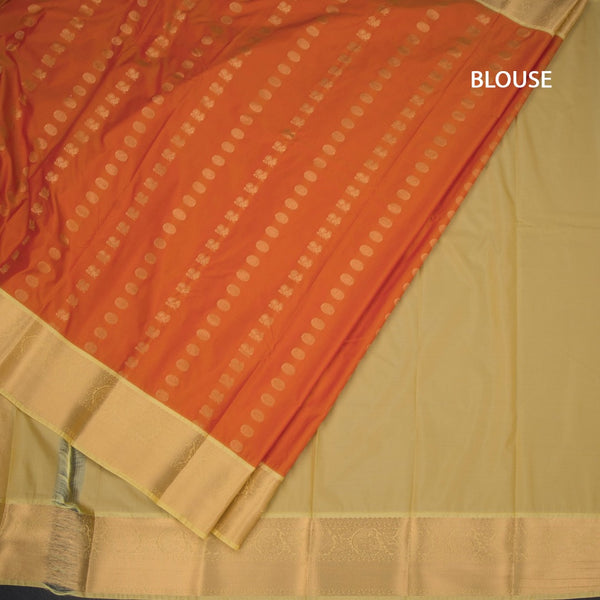 Art Silk Red Zari Worked Saree 04