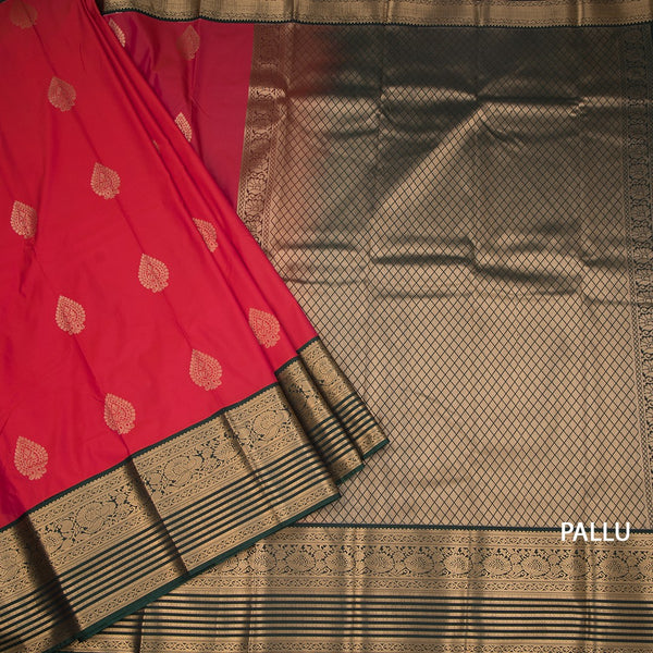 Art Silk Shot Colour Zari Worked Saree 07