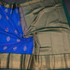 Art Silk Dark Green Zari Worked Saree 05