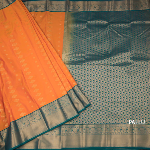 Art Silk Shot Colour Zari Worked Saree 08