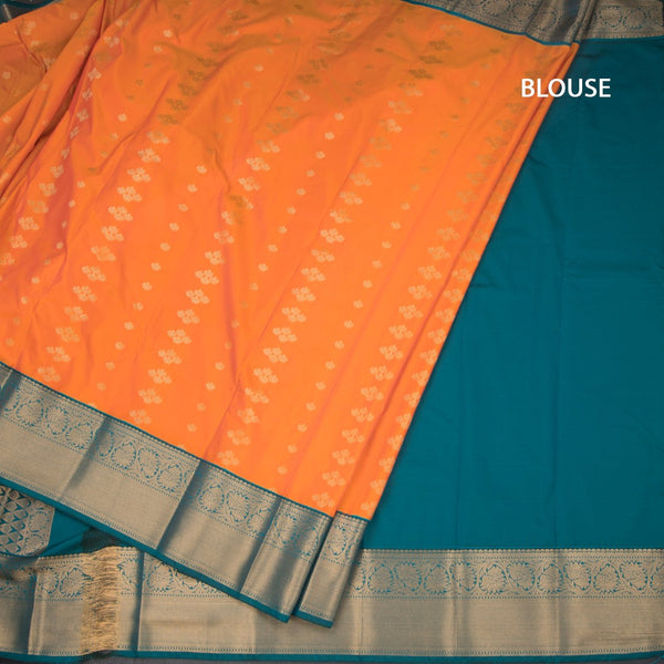 Art Silk Shot Colour Zari Worked Saree 08
