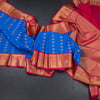 Art Silk Royal Blue Zari Worked Saree 04