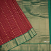 Art Silk Maroon Zari Worked Saree 05