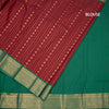Art Silk Maroon Zari Worked Saree 05