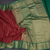 Art Silk Maroon Zari Worked Saree 05