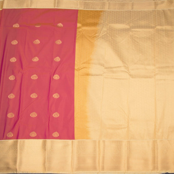 Art Silk Maroon Zari Worked Saree 05