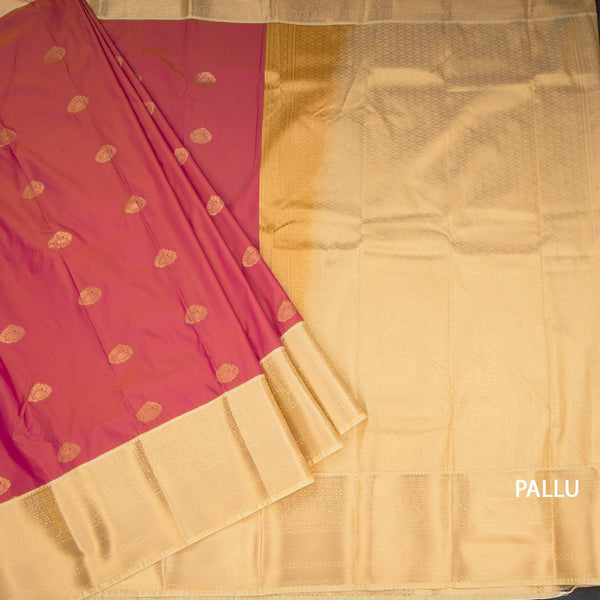 Art Silk Shot Colour Zari Worked Saree 09