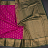 Art Silk Magenta Pink Zari Worked Saree 03