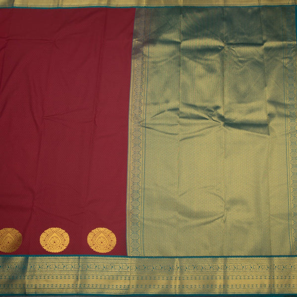 Art Silk Rose Pink Zari Worked Saree 05